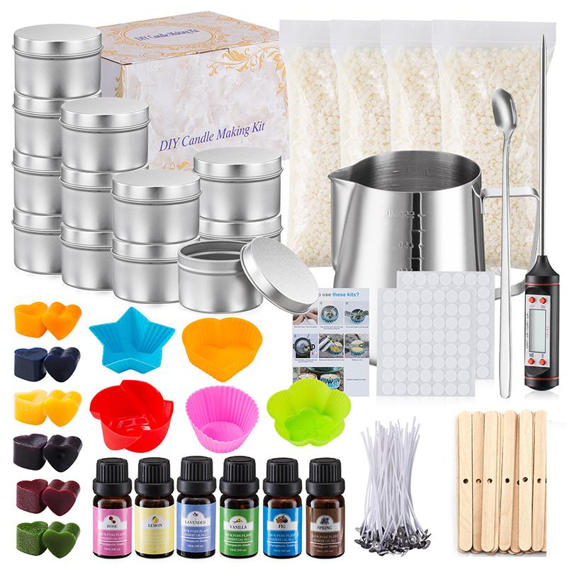 Candle Making Instructions - 1 مجموعة شمعة صنع اللوازم DIY