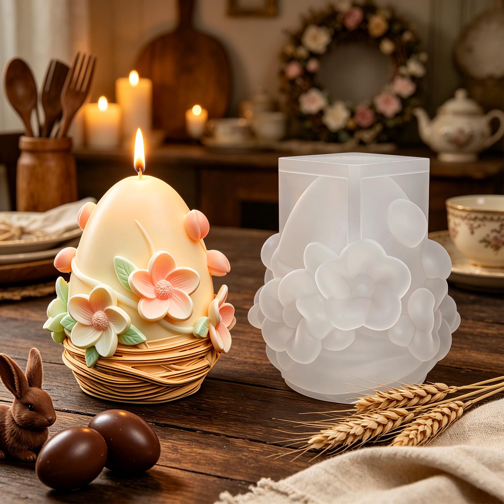 Candle Making Easy - قوالب سيليكون للراتنج سهلة الإزالة، بتصاميم