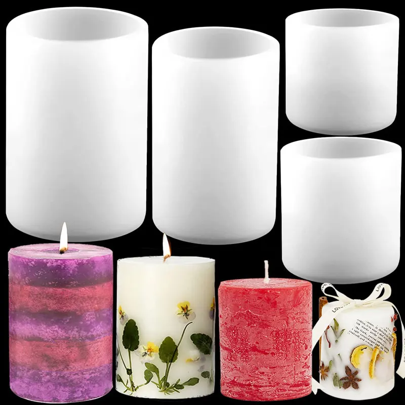 Candle Making Course - اسطوانة سيليكون شمعة قوالب الراتنج قالب