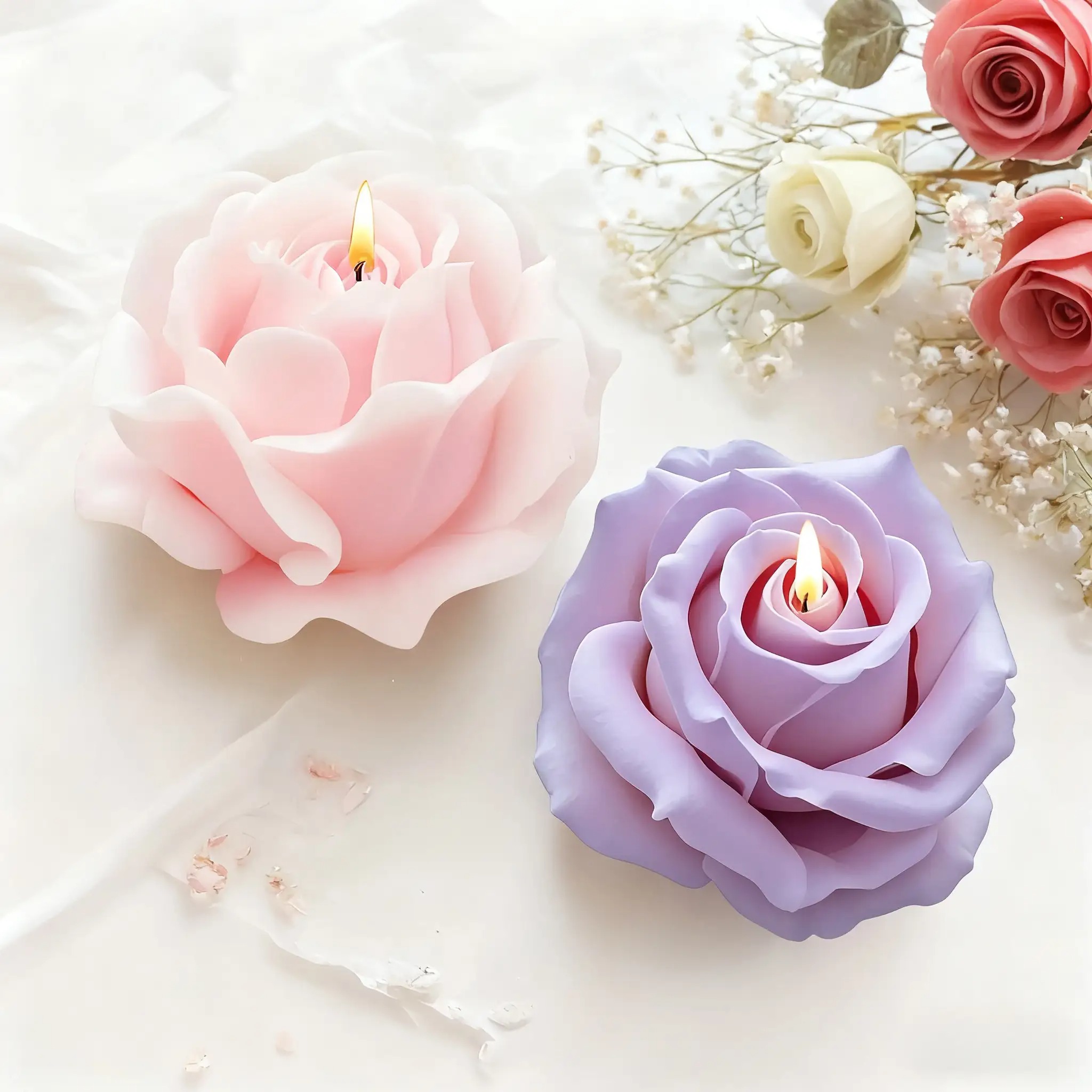 قطعتان من قوالب شموع السيليكون - مراجعة Candle Making Easy وسعره