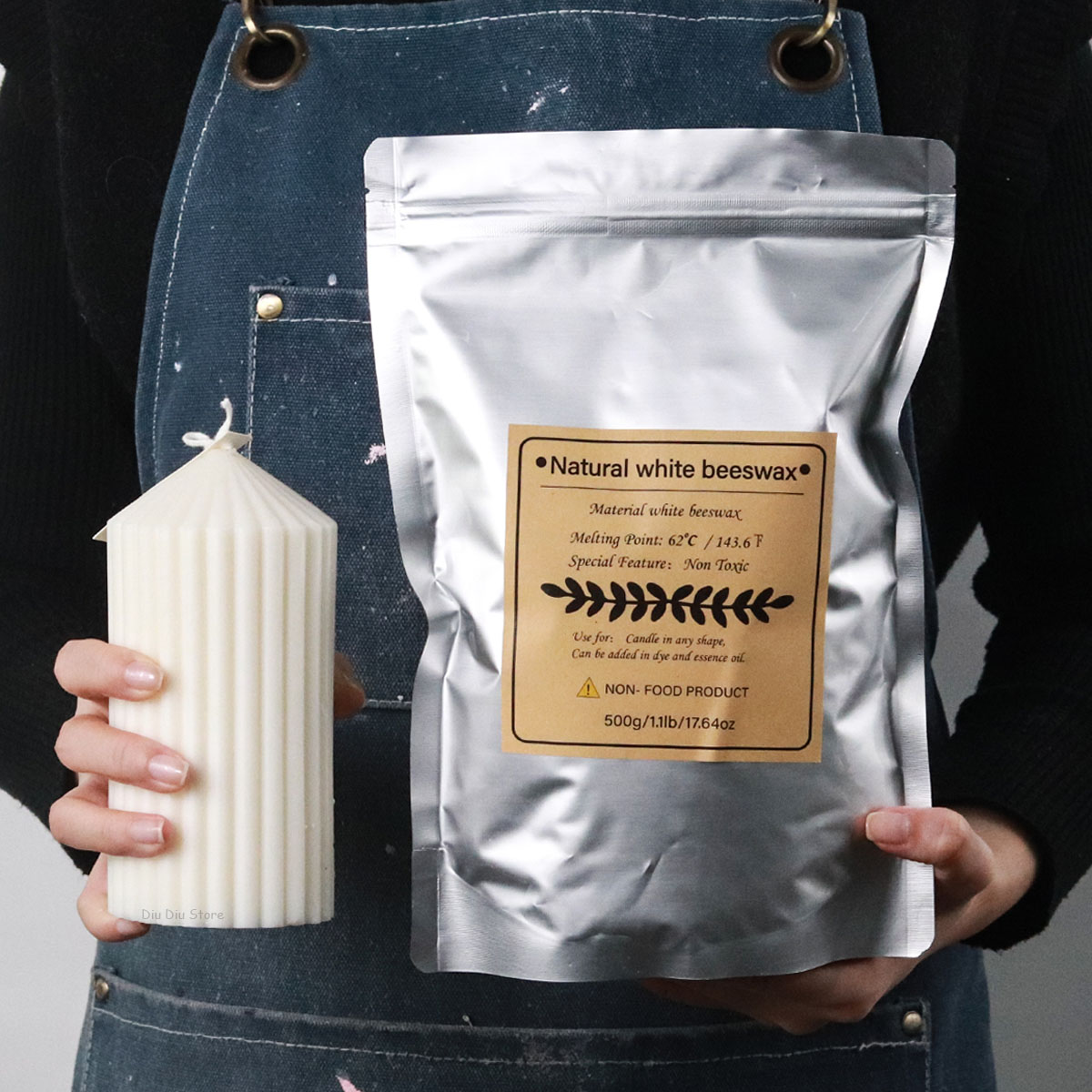 شمع العسل الأبيض مادة شمعة معط - مراجعة Candle Making Kit Beeswax وسعره