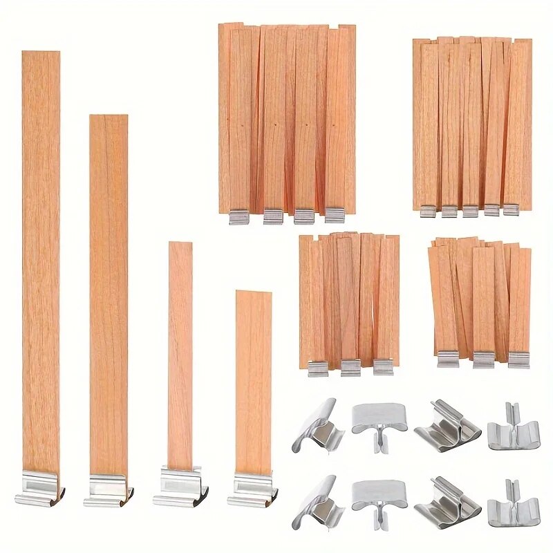 30 قطعة فتيل شمعة خشبية عالية  - مراجعة Candle Making Kit Beeswax وسعره