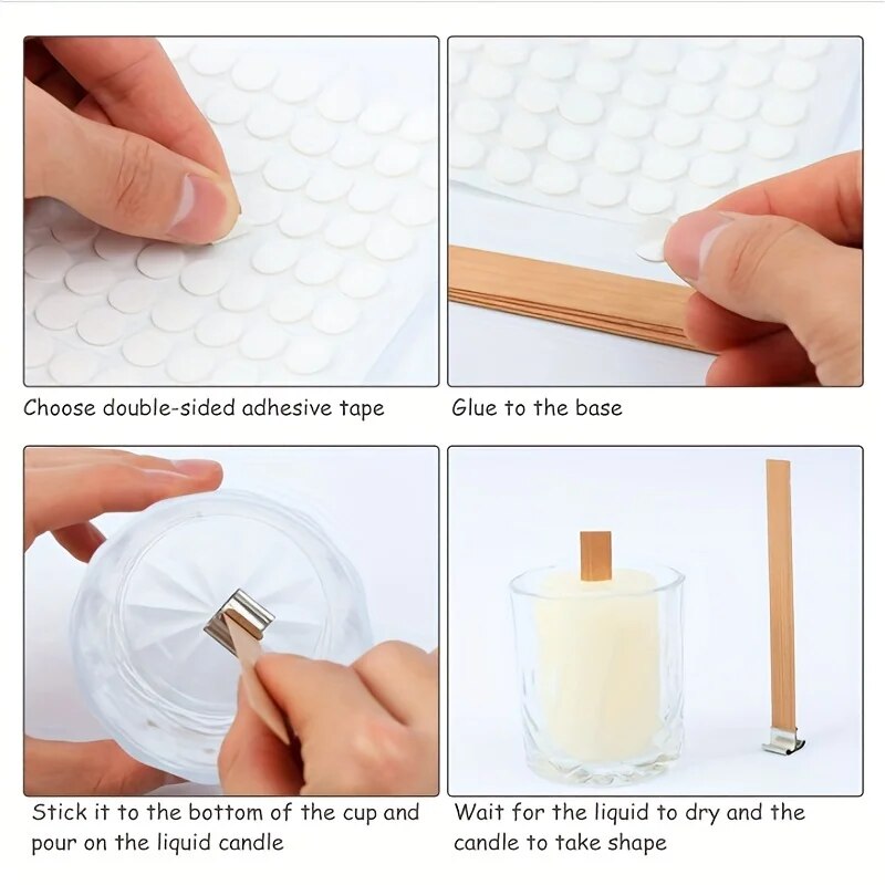 30 قطعة فتيل شمعة خشبية عالية  - مراجعة Candle Making Kit Beeswax وسعره