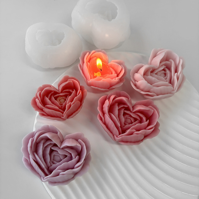 الحب زهرة قالب من السيليكون DI - مراجعة Candle Making Jelly وسعره