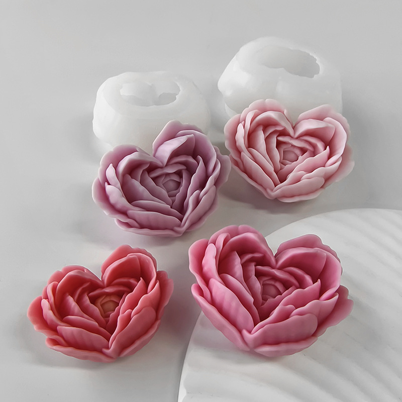 الحب زهرة قالب من السيليكون DI - مراجعة Candle Making Jelly وسعره