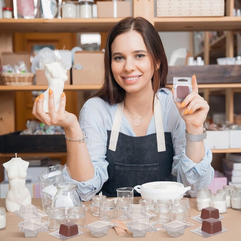20/50 قطعة قوالب تذوب الشمع ال - مراجعة Candle Making Course وسعره