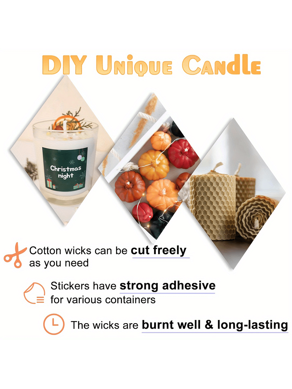 فتائل شمع بطول 200 قدم - مجموع - مراجعة Candle Making Instructions وسعره
