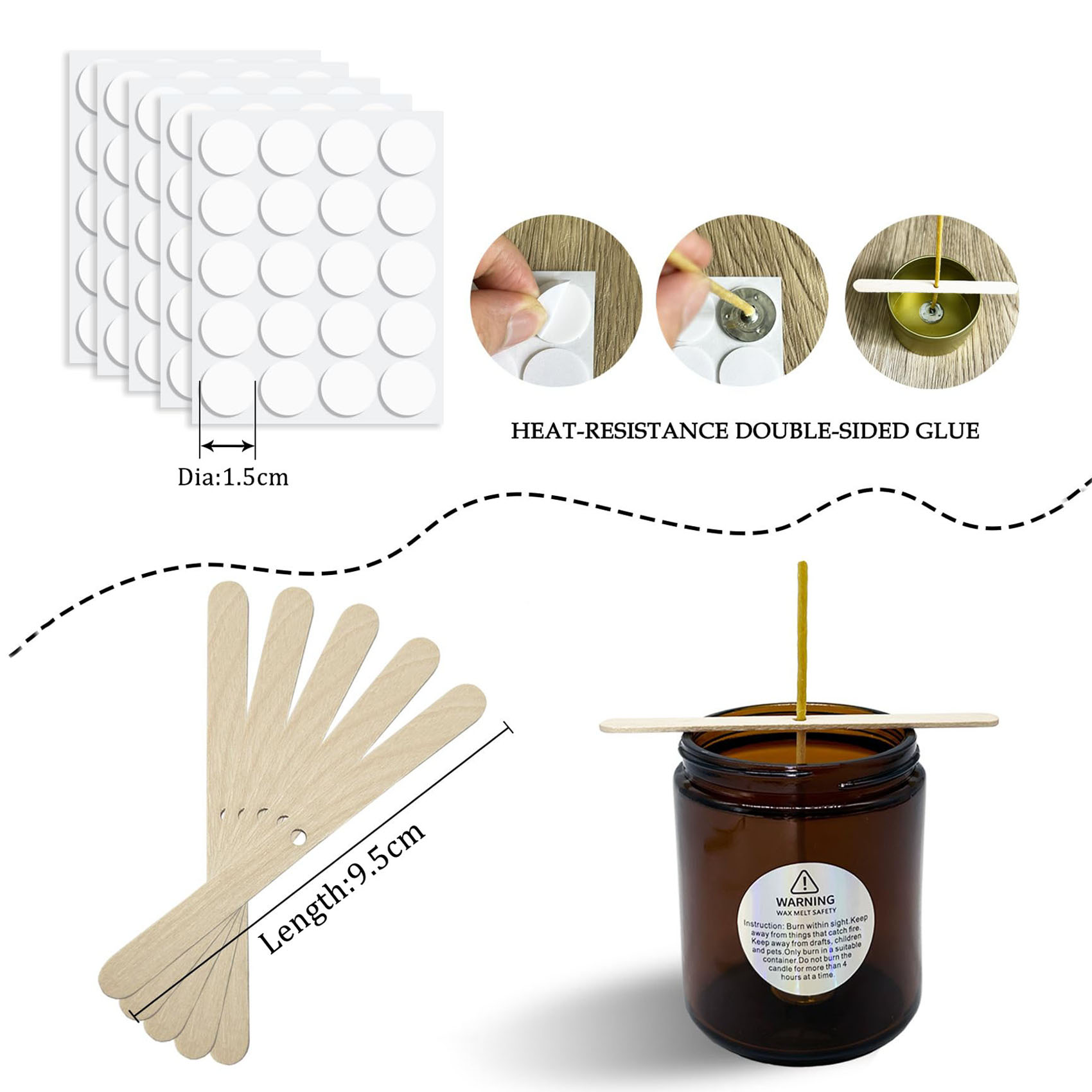 100 قطعة شمع العسل شمعة الفتائ - مراجعة Candle Making Kit Beeswax وسعره